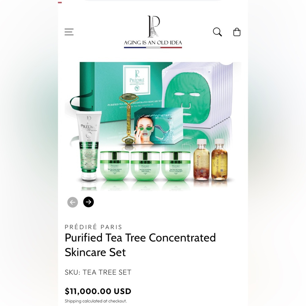 Predire Paris Tea tree skin care set